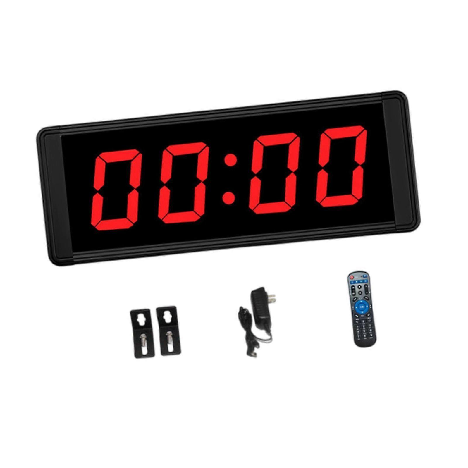 Red Color LED Timer Portable Fitness Training Timer for Running Sports