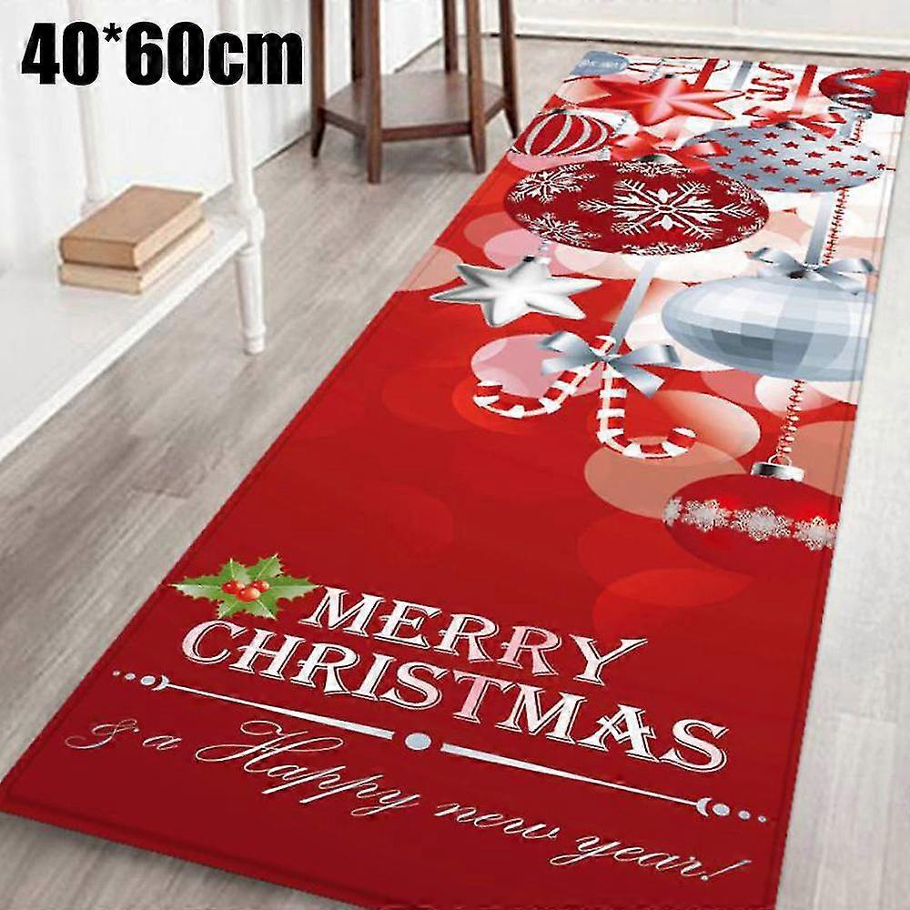 Rugs Christmas Floor Mat Rug Non-slip Room Door Large Carpet Xmas Decor No3196