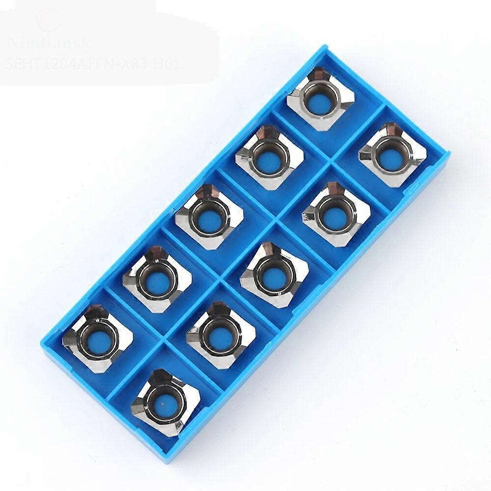 10Pcs Seht1204 Affn X83 H01 Carbide Inserts Turning Tool Cnc Aluminum Face Milling Cutter Turning Insert Indexable Tools