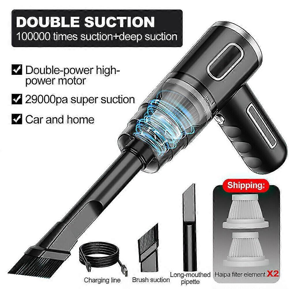29000pa Powerful Car Vacuum Cleaner Wet/dry Cordless Strong Suction Handheld