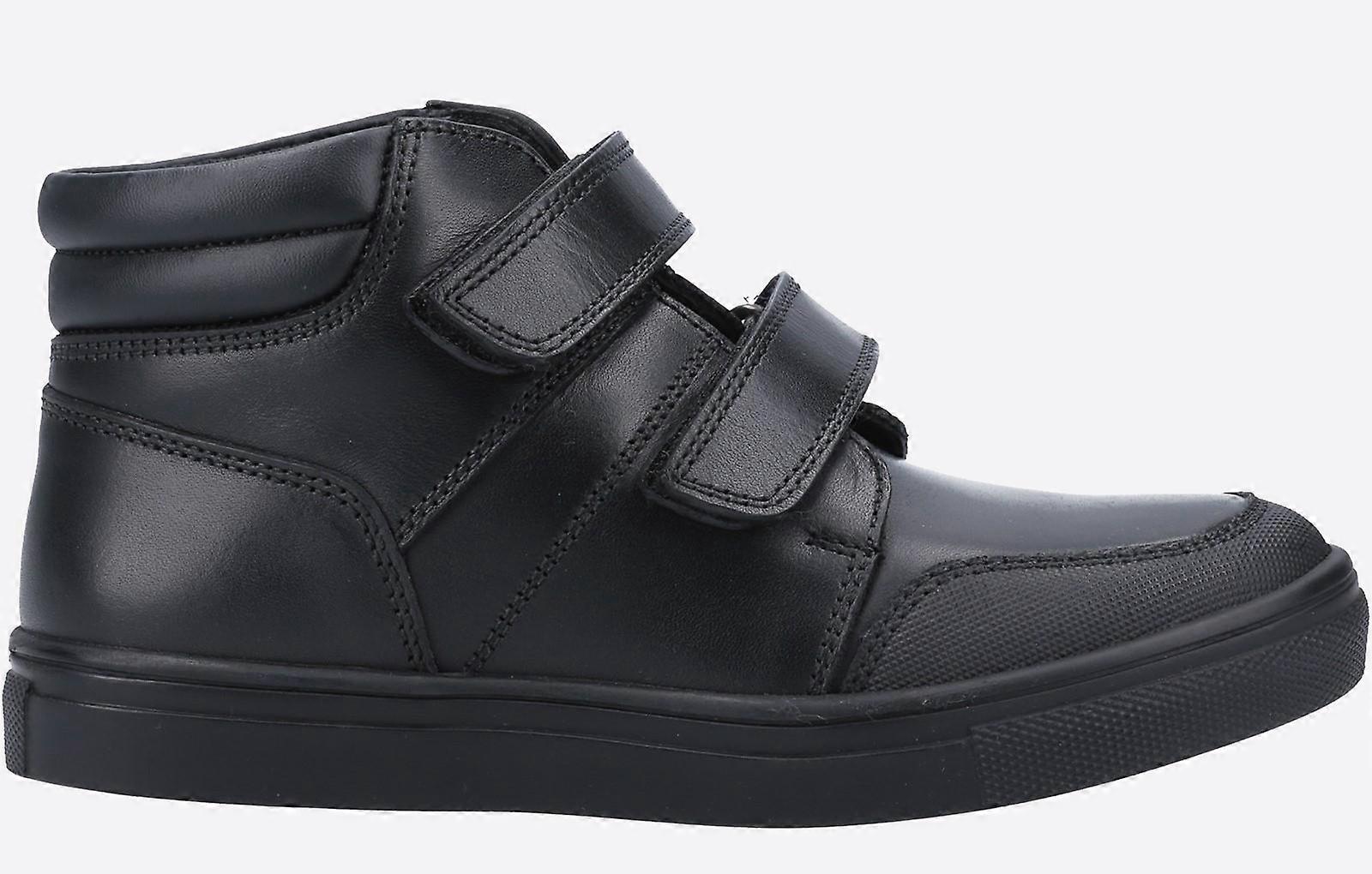 Hush Puppies Seth Leather Junior Shoes Black