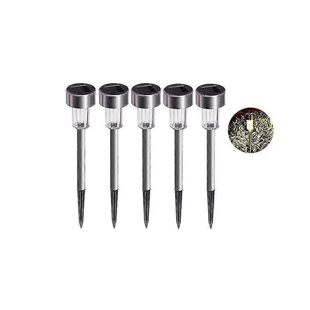 5Pcs Solar Garden Pathway Light Waterproof Led Inserting