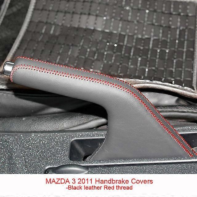 Just carrier car brake in real leather, protective sleeve for Mazda 3, 2011, 2012, 2013, 2014, 2015