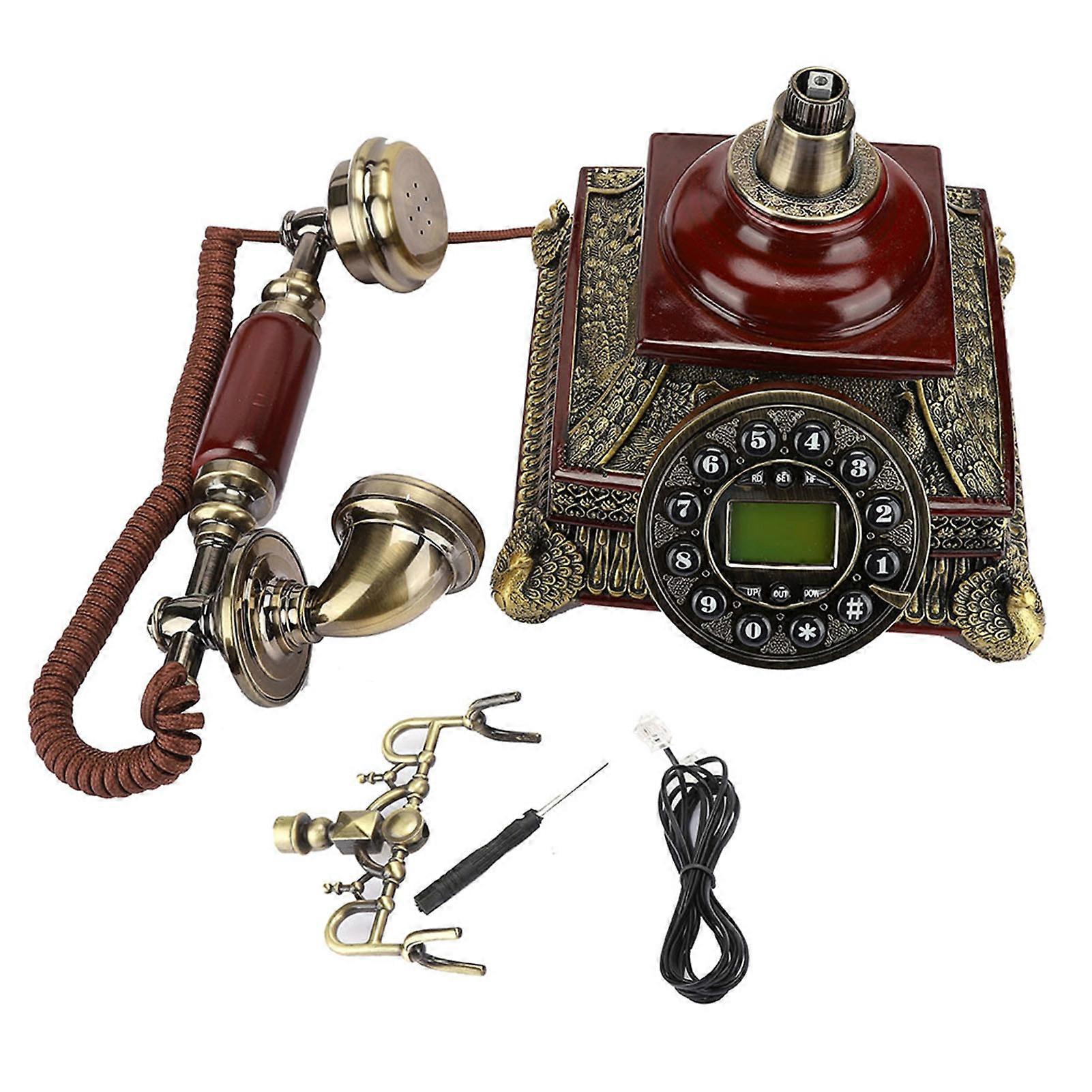 Europe Fsk DTMF Call Number Display Vintage Antique Telephone One button Redial Retro Telephone NO.9084