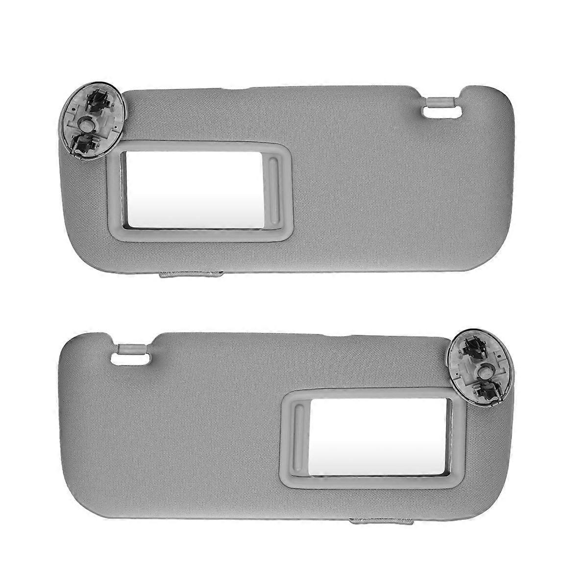 For 2007 - 2013 Car Interior Sun Visor with Mirror Grey Sun Shade Left Right Driver Passenger Side