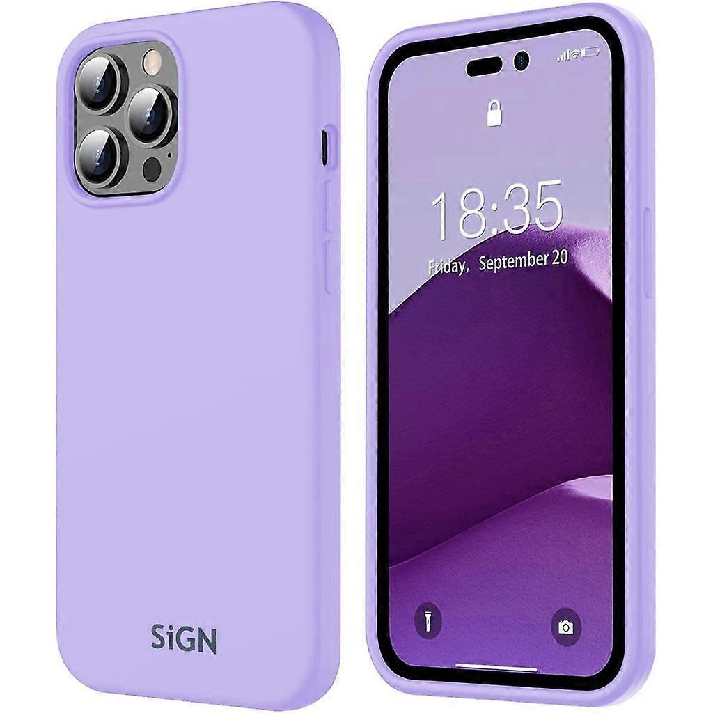 Liquid Silicone Case for iPhone 14 Pro - Lavender
