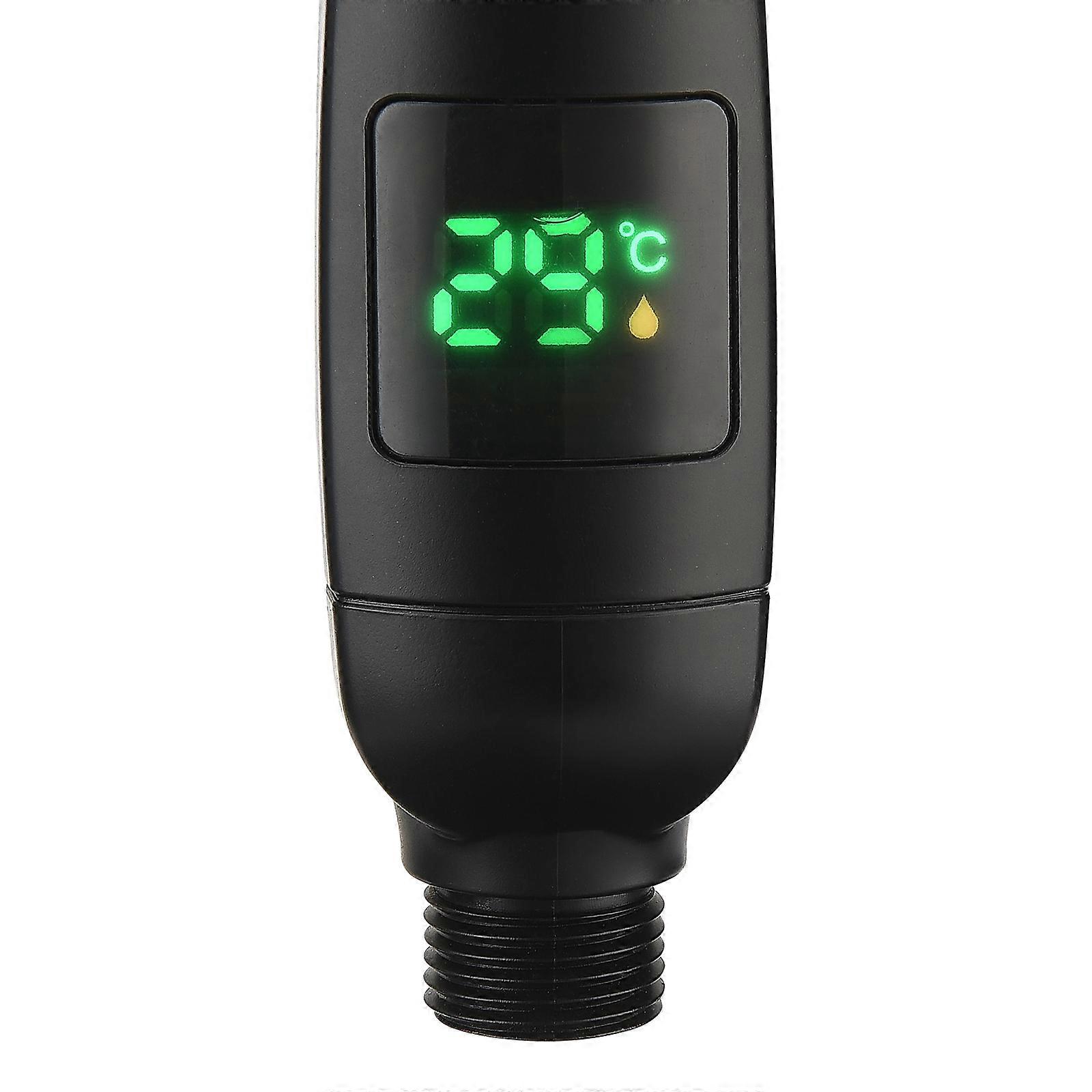 Digital LED Display Shower Head - 5 Modes - Water Saving - Easy to Install - Durable ABS Material