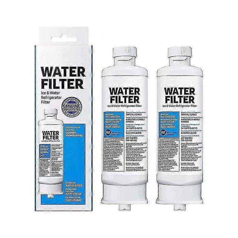 2x Refrigerator cartridge is compatible with the Samsung DA97 filter DA97-17376B.