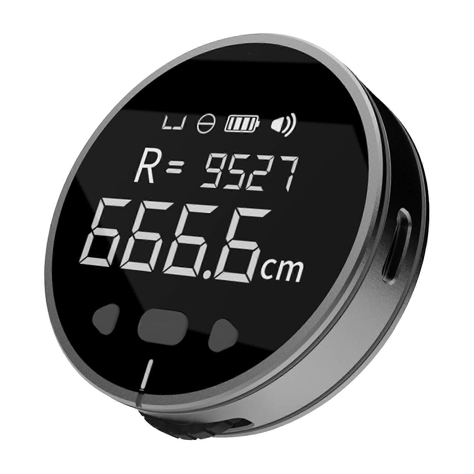 328ft Electronic Digital Tape Measure with LCD Display Rechargeable Long Distance Rolling Measuring Tool for Flat Curved Diameter