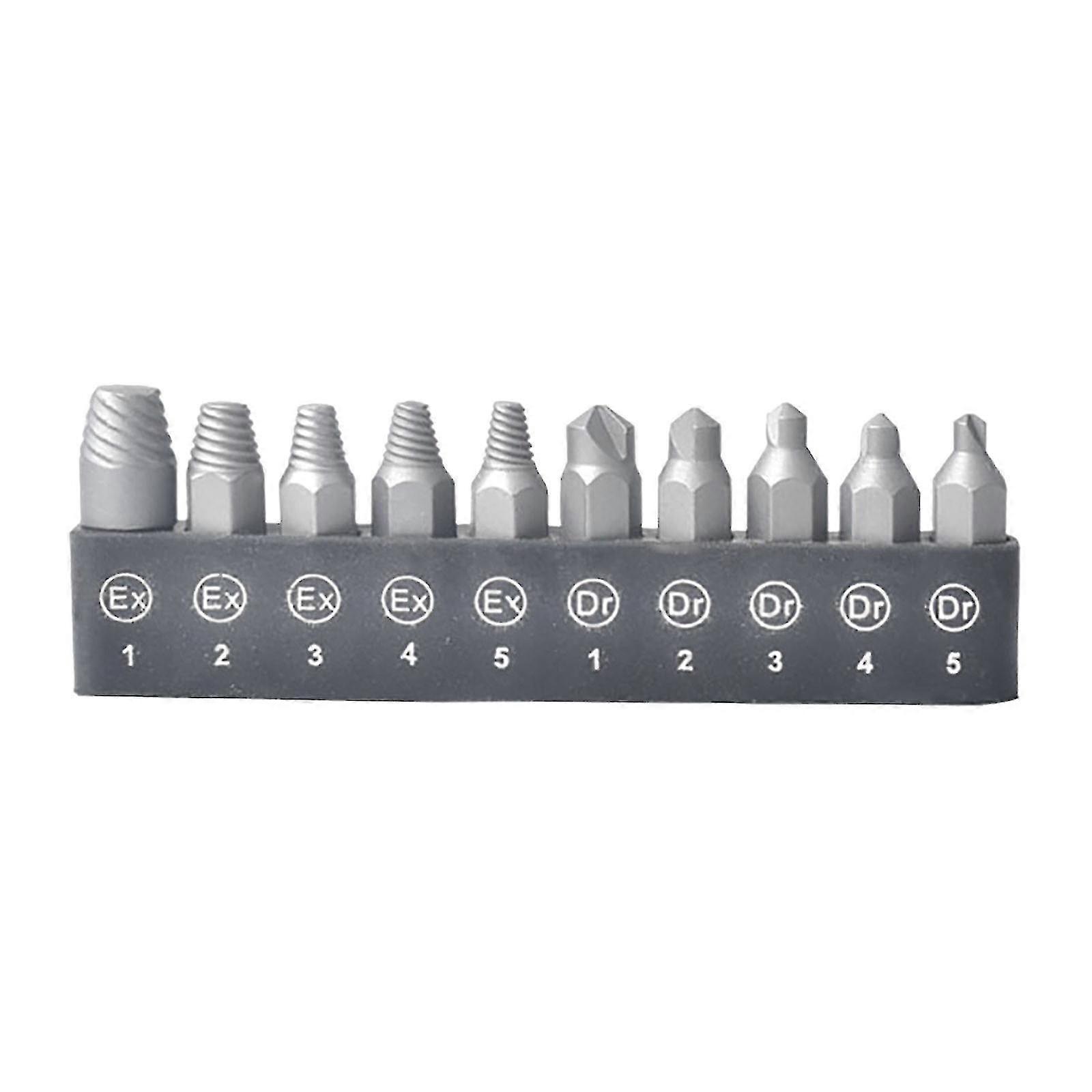 10-in-1 Screwdriver Accessory Set Damaged Broken Head Screw Extractor Bit