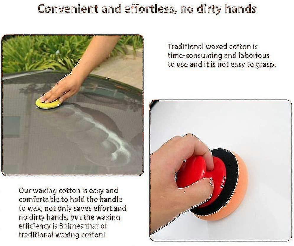 Yaju Handle+5pcs Waxing Sponge(1set,multicolour)