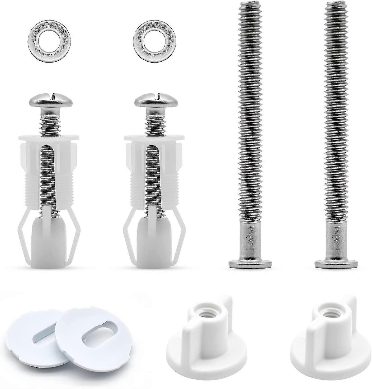 تجهيزات مقعد المرحاض ، مسامير مقاعد المرحاض العالمية والبراغي مفصلات مقعد المرحاض بولت بولت توسيع المطاط أعلى الصواميل مسامير طقم تثبيت مقعد المرحاض -Z