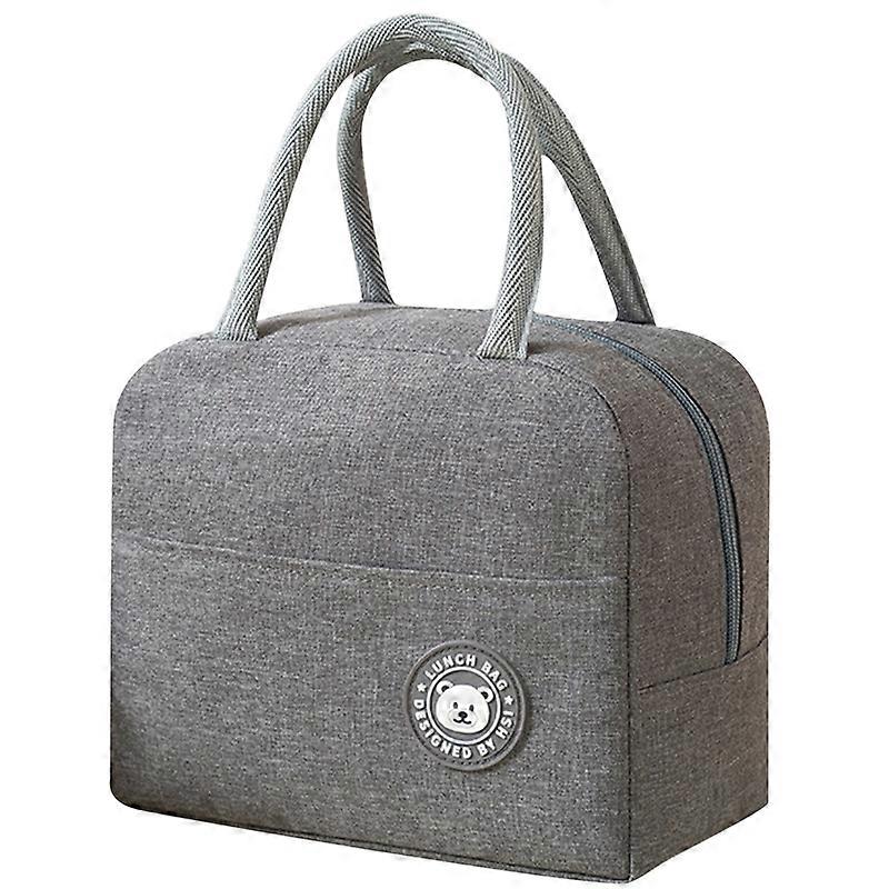 Lunch Bag Large Capacity Waterproof Fabric Reusable Lunch Box Container Tote Bag for Office