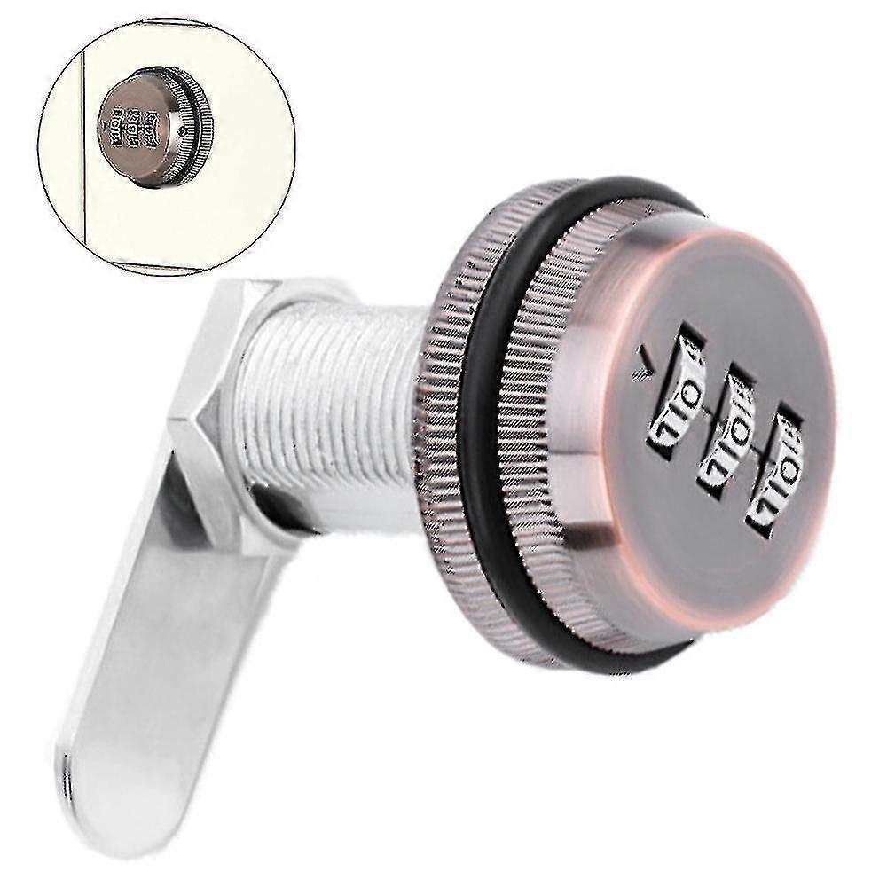 Drawer Combination Lock Locker Letterbox Mechanical Combination Lock File Cabinet Dial Turn Tongue Lock Drawer