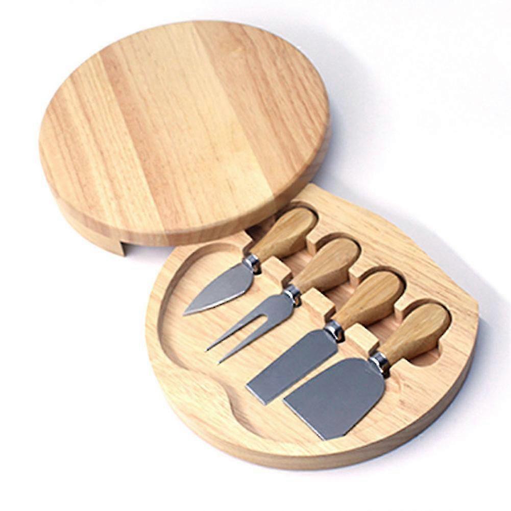 5pcs Kitchen Supplies Plate Pizza Paddle Cheese Cutting Board Set