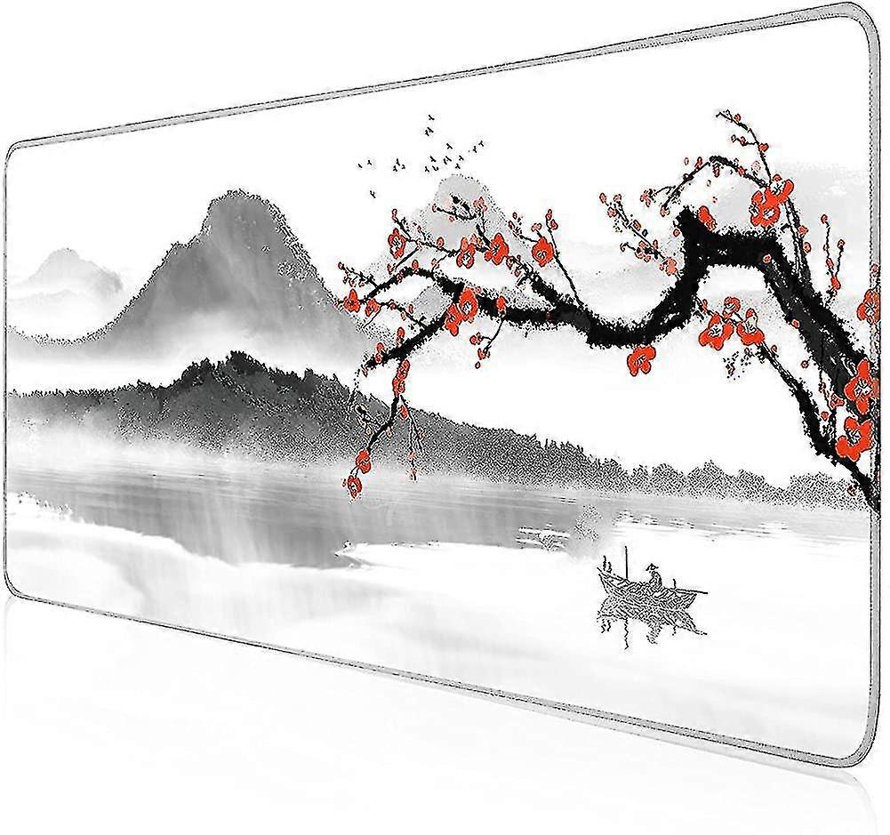 Mouse Pad 900x400, Gaming Mouse Pad Japan Red Cherry Blossoms, Mouse Pad Large