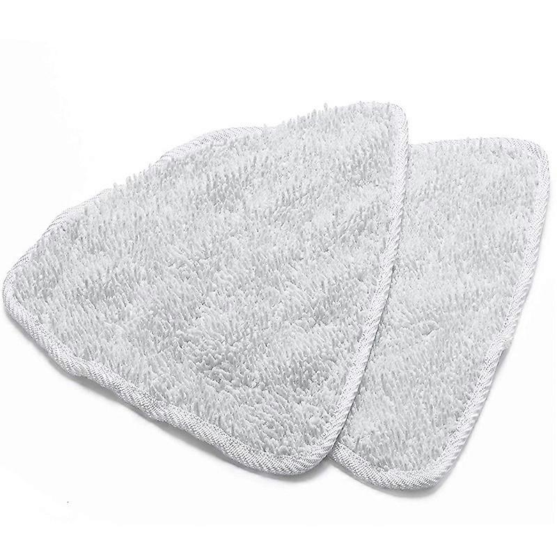 Replacement 4 Pieces Triangle Microfiber Mop Steam Mop Part For O-Cedar Steam Mop,White,32cm