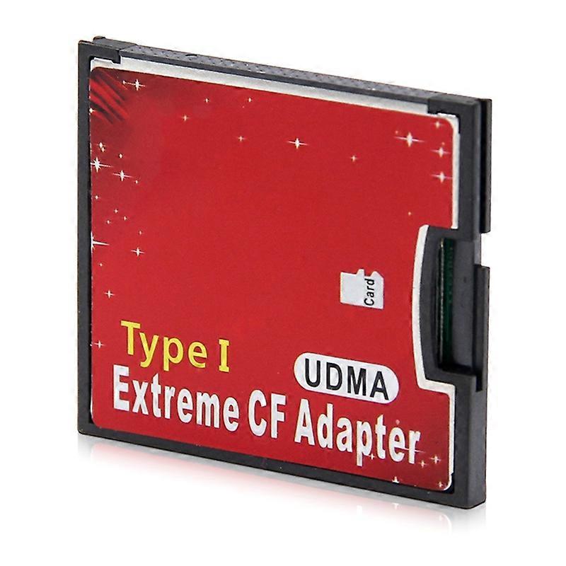 1 Port Micro-SD/SDXC TF to Compact Flash CF Type I Memory Card Reader Adapter