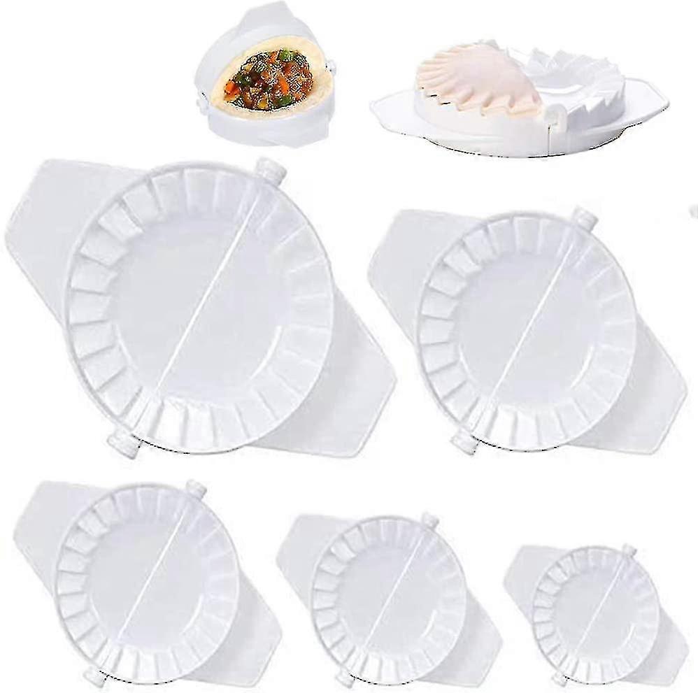 5 Pcs Dumplings Maker, Dumpling Tools, Different Sizes Of Dumpling Mold, Perfect For Making Hand Pies, Dumplings, Ravioli, Calzones, Dough Press Cutte