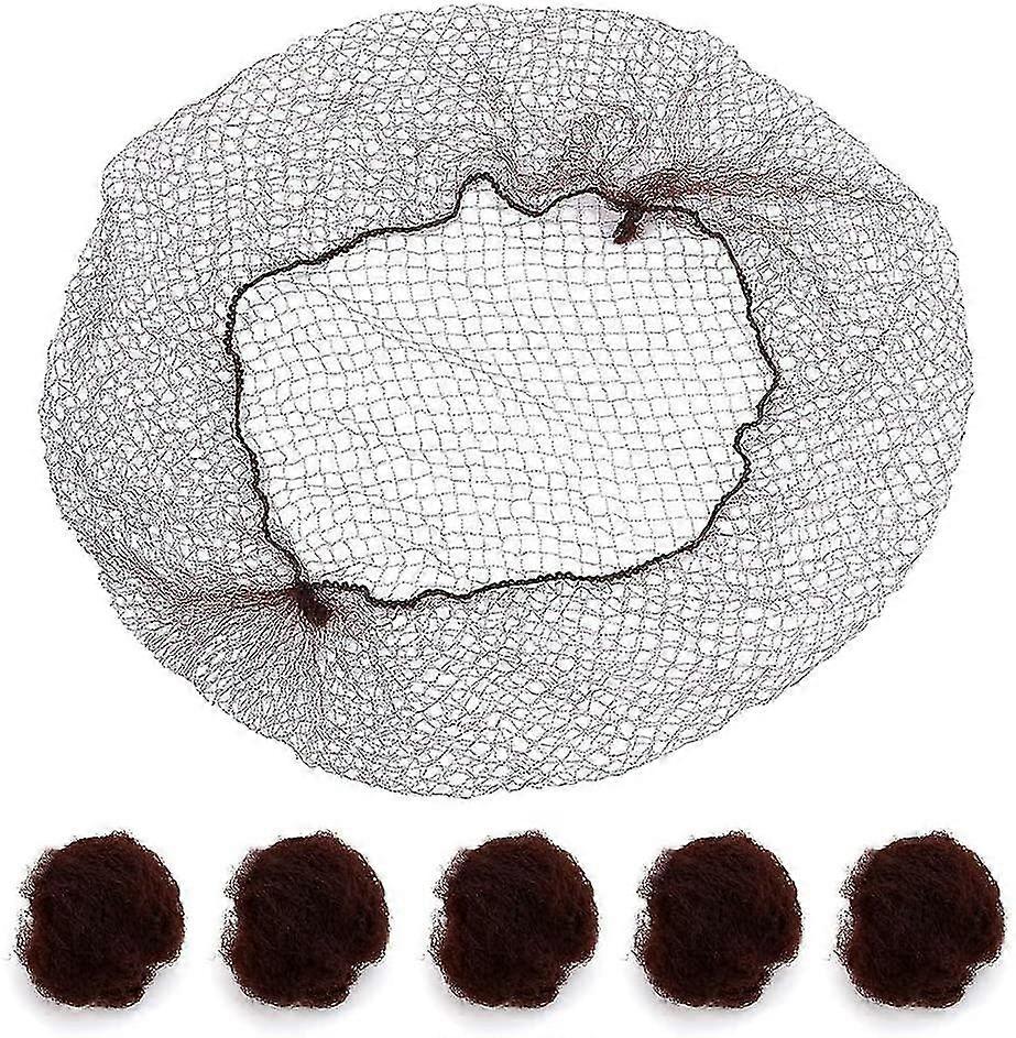 Hair Mesh Bun, 100 Pieces Invisible Hairnets, 20 Inch Mesh Edge Elastic For Women, Girls