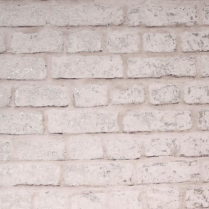 Modern Brick Blush Wallpaper