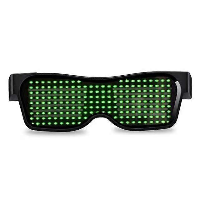 LED Glasses, Customizable Light-Up Glasses with Bluetooth Programmable Function, APP Controlled Glasses with Text/Graffiti/Animation/Rhythm, Great for