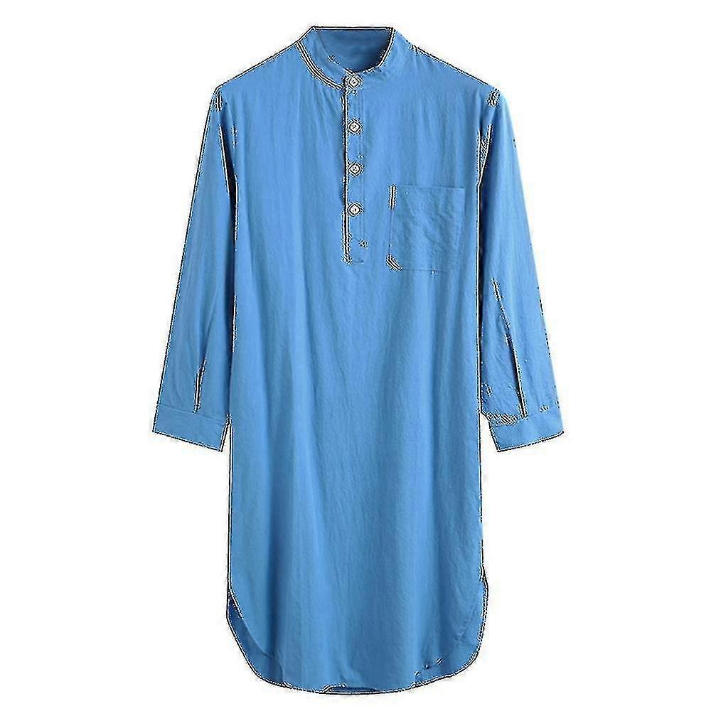 Camisa de dormir camisón de algodón para hombre de Yaying