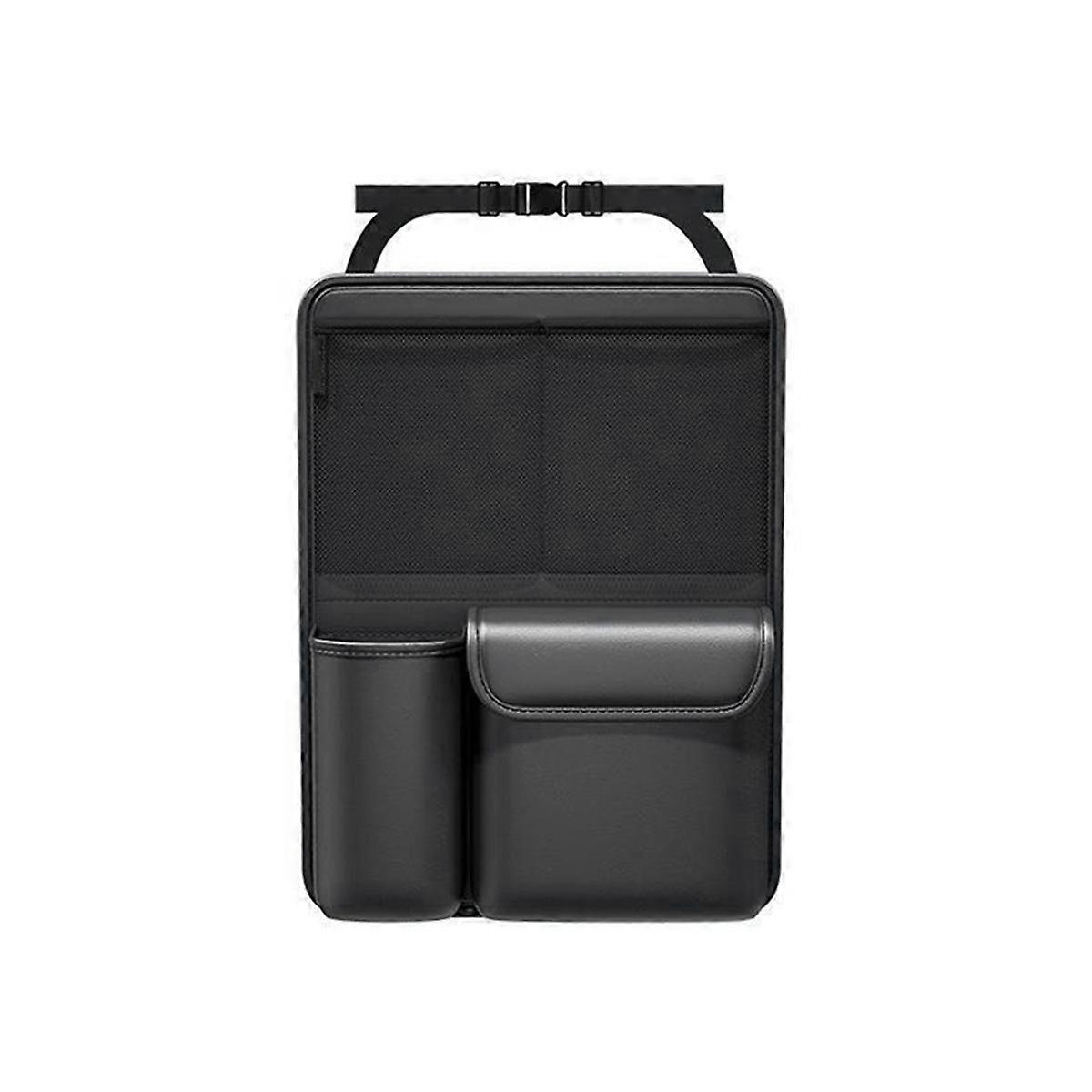Car Trunk Leather Storage Bag Foldable Car Seat Back Tools Organizer Multifunctional UV Storage Suv