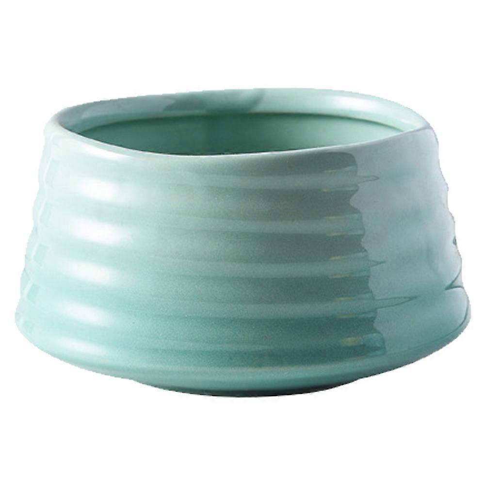 Gradient thread water bowl pet bowl ceramic cat bowl