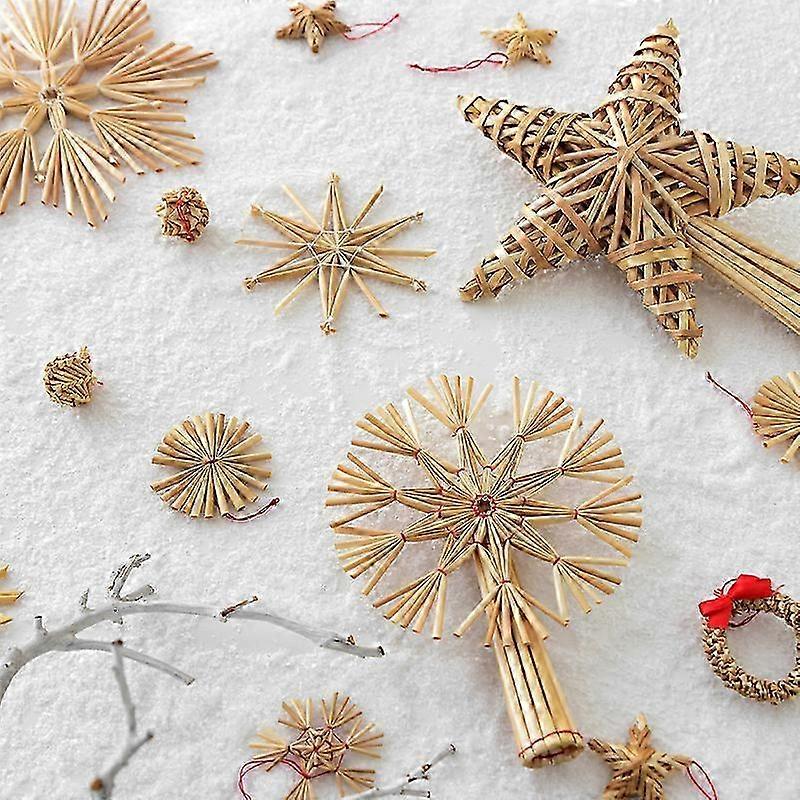 Mini Christmas Tree DIY Wool Felt Snowflake Ornaments for Holiday Decor