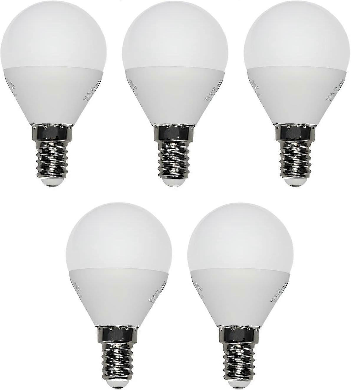 5つの省エネE14 LED電球のパック - 5 x 3 W - 250 lm - 暖かい3000 K