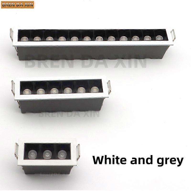 مصغرة خطية عكس الضوء LED النازل بقعة ضوء 6W12W24W مصبغة ضوء البوليفيين السماء زهرة ضوء راحة داخلي لمبة الإضاءة الخطية