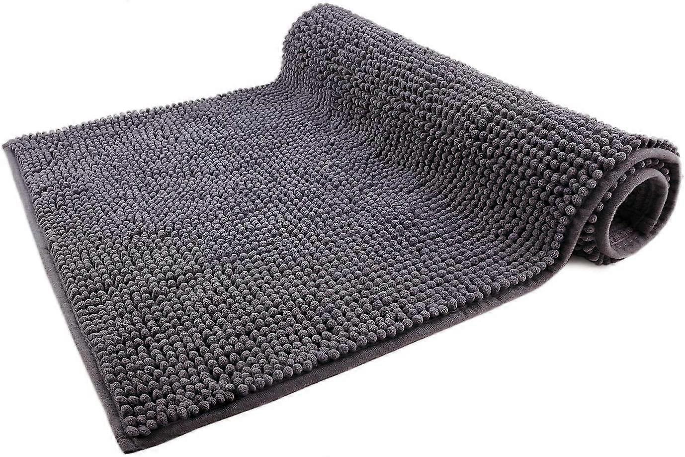 Gray Bath Mat - Modular Sets - Non-slip, Absorbent and Soft - 50x80cm