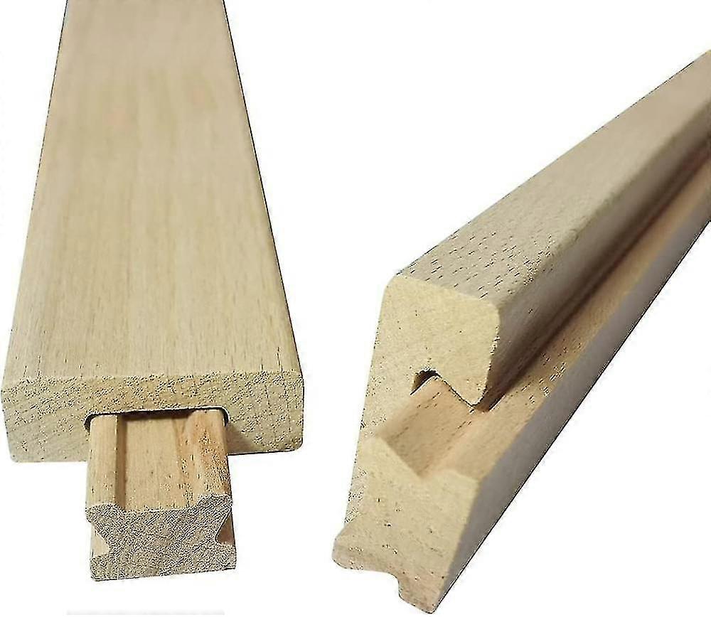 12 Inches Wooden Drawer Slides, Wood Drawer Slide Bottom Mount Center, Wood Drawer Glides Rails Replacement Part (2)