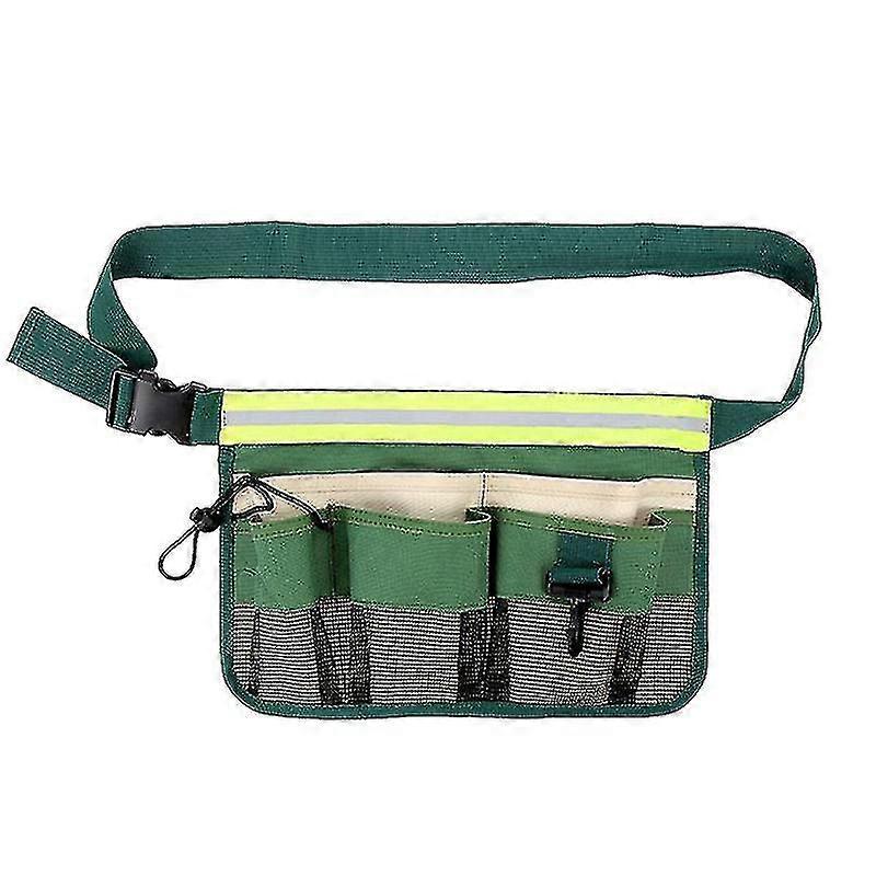 1 قطعة حزام أداة بستاني ، حزام أداة البستنة المحمولة ، حزام أداة البستاني ، لمجموعة متعددة الأجزاء للأدوات ، كهربائيين ، حرفيين ، Qyro الأخضر