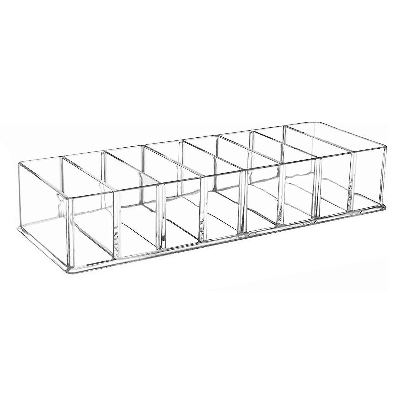 حامل مكياج أكريليك شفاف 8 مساحات لوحة ظلال العيون منظم مستحضرات التجميل Holder_Gifts والهدايا