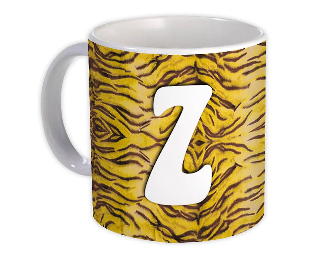 Gift Mug: Monogram Letter Z Tiger