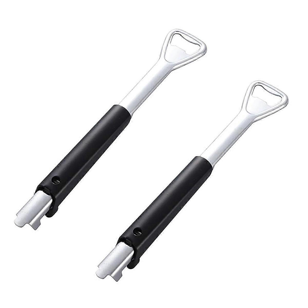 Adjustable Jar Can Opener, Multifunctional Stainless Steel Can Opener with Jar Gripper, Comfortable Grip Jar Lid Opener