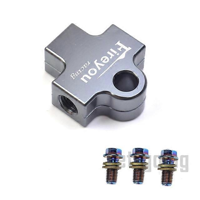 AVT Brake Hose Connector Adapter 3 Way Motorcycle Hydraulic Pipe Connect Tee Coupling Tubes Adapter bracket M10 Banjo Oil Link