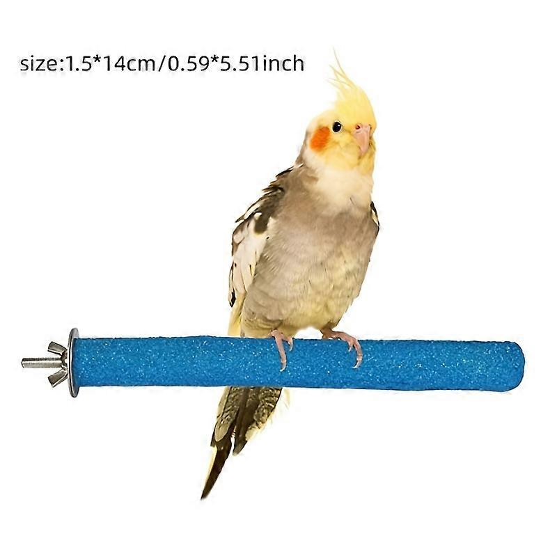 Vibrant Bird Grinding Toy - Natural Wood Perch for Stimulating Playtime - Perfectly Safe and Fun for Parakeets and Other Small Feathered Friends