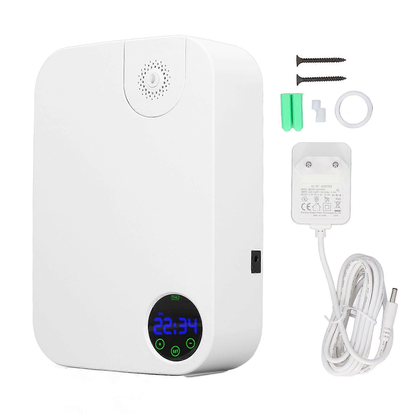 Scent Diffuser Timer Settings Efficient 3 Colors Display White Reliable Essential Oil Diffuser for Home Hotel EU Plug 100V to 240V