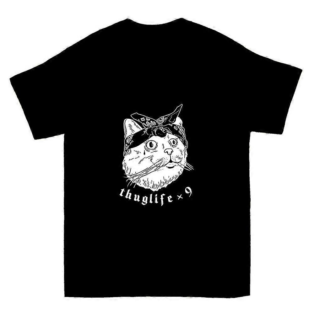 Funny Cat Thug Life Parody X9 tričko