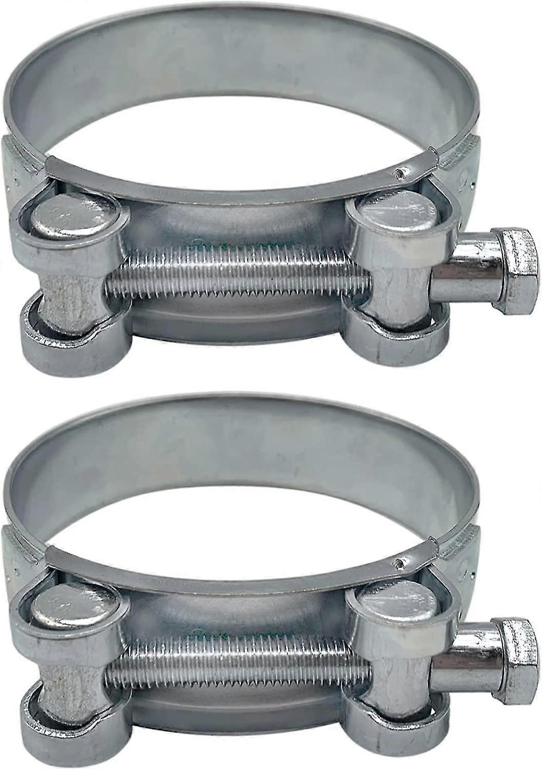 2-pack förstärkta klämmor för 80-85 mm galvaniserat stålrör