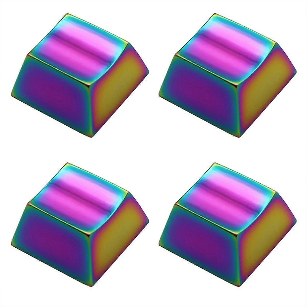 4PCS Keycaps Aluminiumlegering Keycaps Slitstarka Keycaps DIY Gaming Keycaps Mekaniskt tangentbord Keycaps