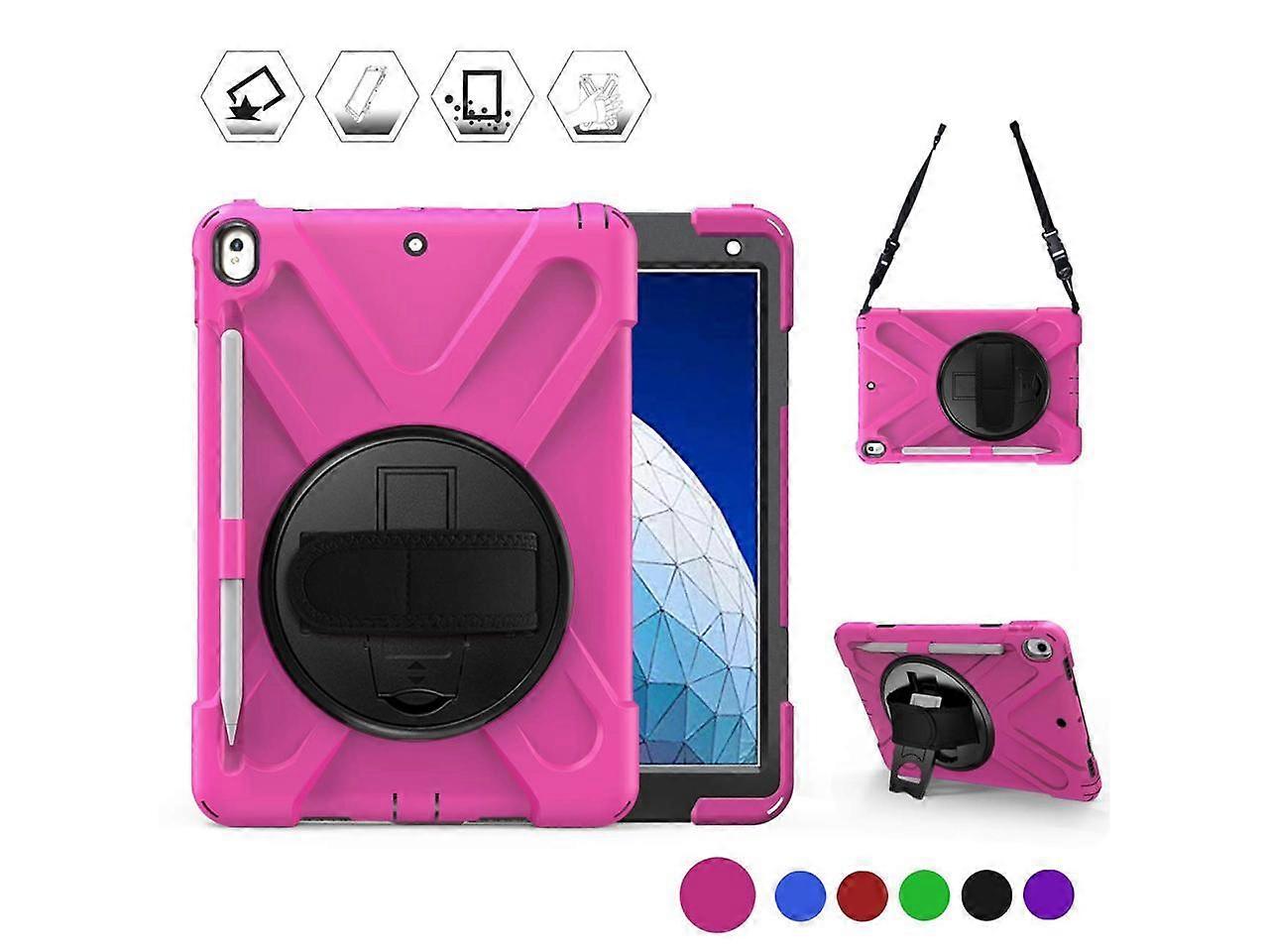 iPad Air 3 (3rd Generation) 10.5 inch 2019 Case iPad Pro 10.5 inch 2017 Case - Protective Cover with Pencil Holder Stand Hand & Shoulder Strap