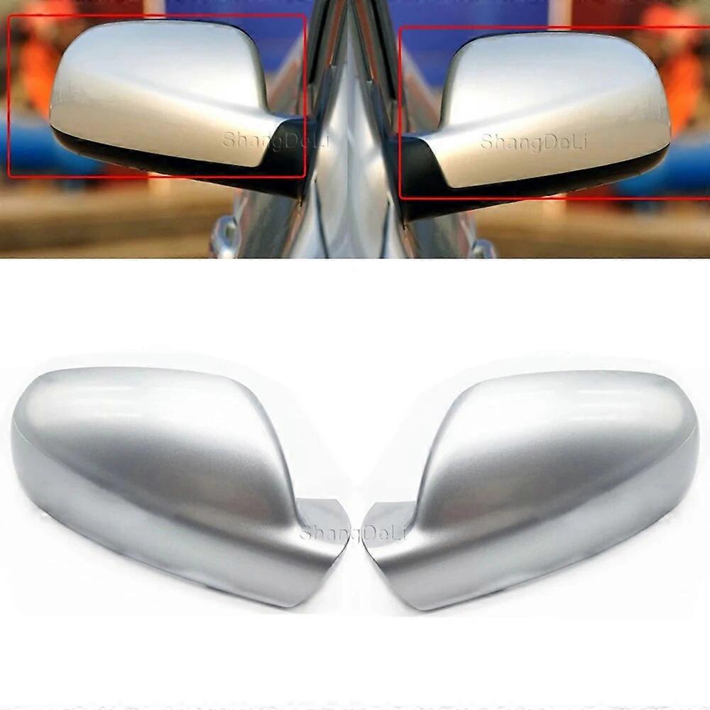 Car Wing Mirror Covers Rear View Mirror Cap Rearview Mirror Cover for Peugeot 307 2004 - 2012, Left Side Silver ColorMotor Vehicle Mirrors