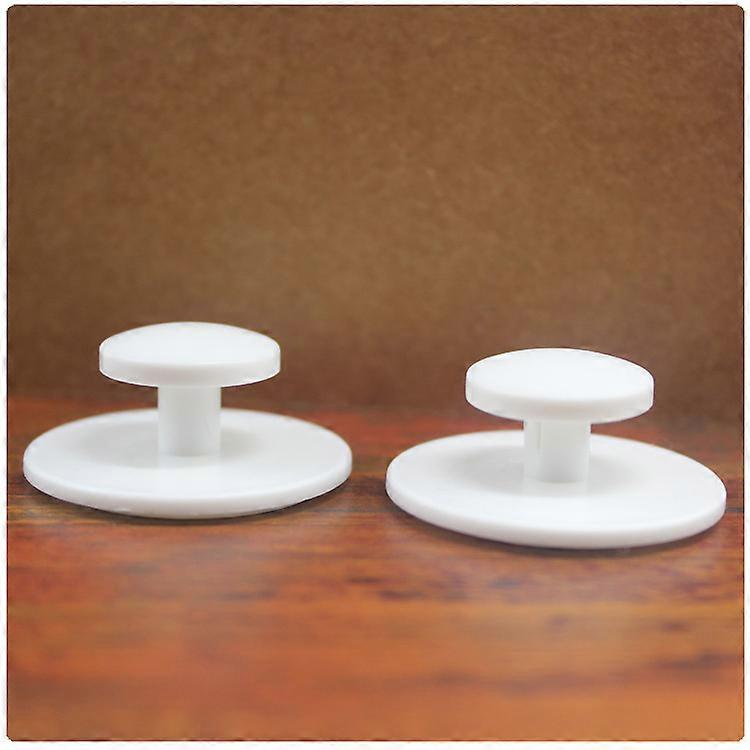 Self-adhesive Handles, 4 Round Plastic Drawer Knobs, Instant Cabinet Pulls, Self-adhesive Pulls, Cabinet Knobs No Drill Handle for Kitchen Bathroom Mi