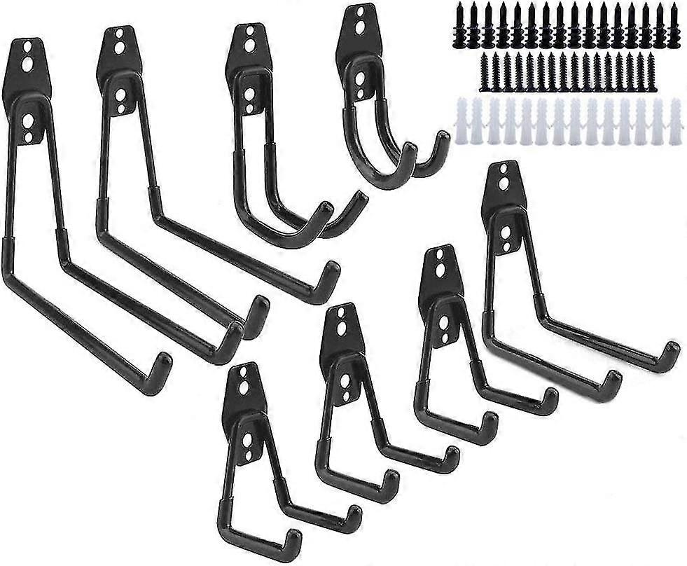 Utility Hooks Wall Mount Tool Holder U-hooks For Home Garage Storage Organizer Garden Tool