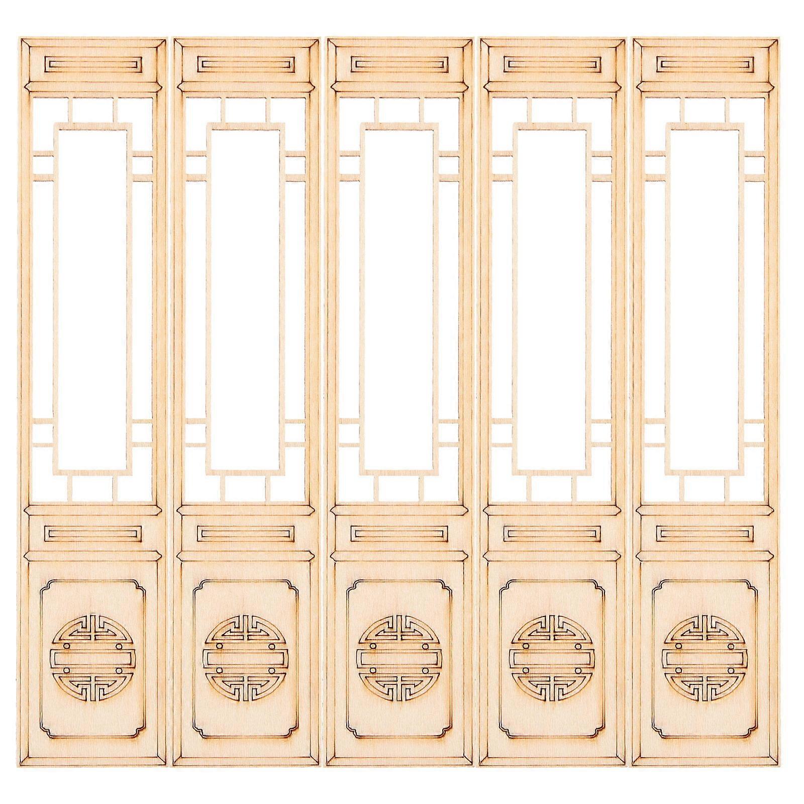5pcs Miniature Decorative Screen Chinese Style Sand Table Screen Model Props