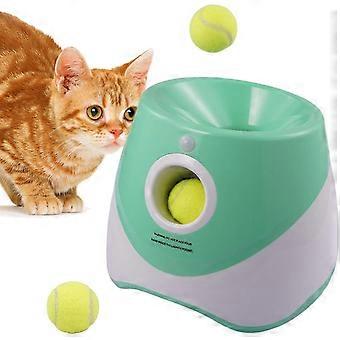 Great Dog Ball Thrower - Rechargeable Automatic Ball Launcher, Interactive Ball Thrower - Pet Indoor Outdoor Ball Throwing Toy For Small & Medium Size